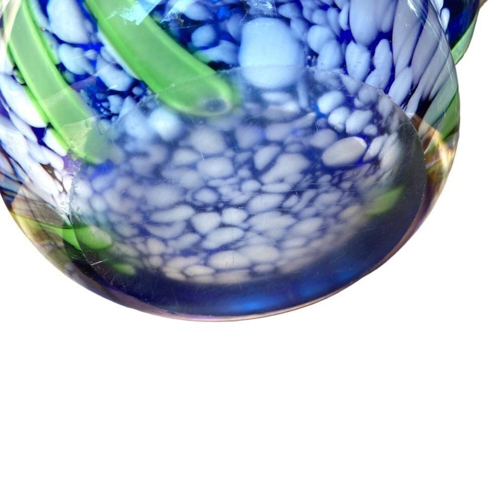 Vintage Late 20th Century Hand Blown Multicolored Case Crystal Polish Va… - Picture 2 of 9